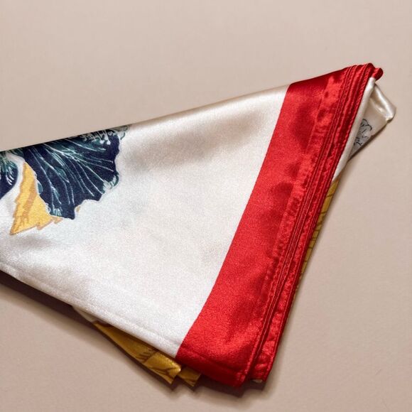 Colorful Feather Print Scarf G35 - Picture 4 of 4